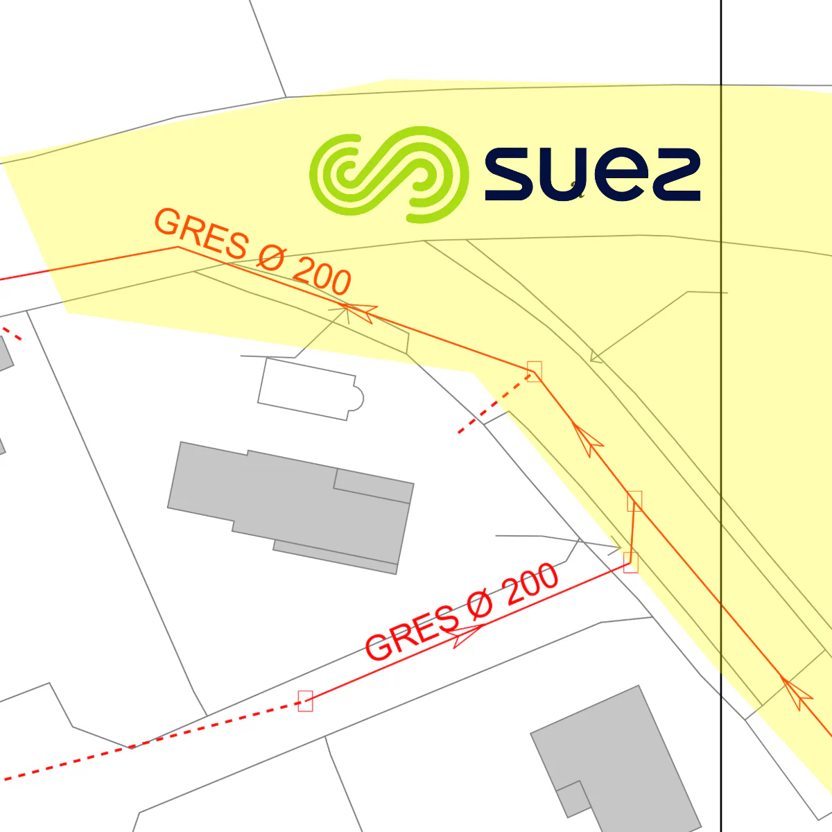 Plan des réseaux d'assainissement