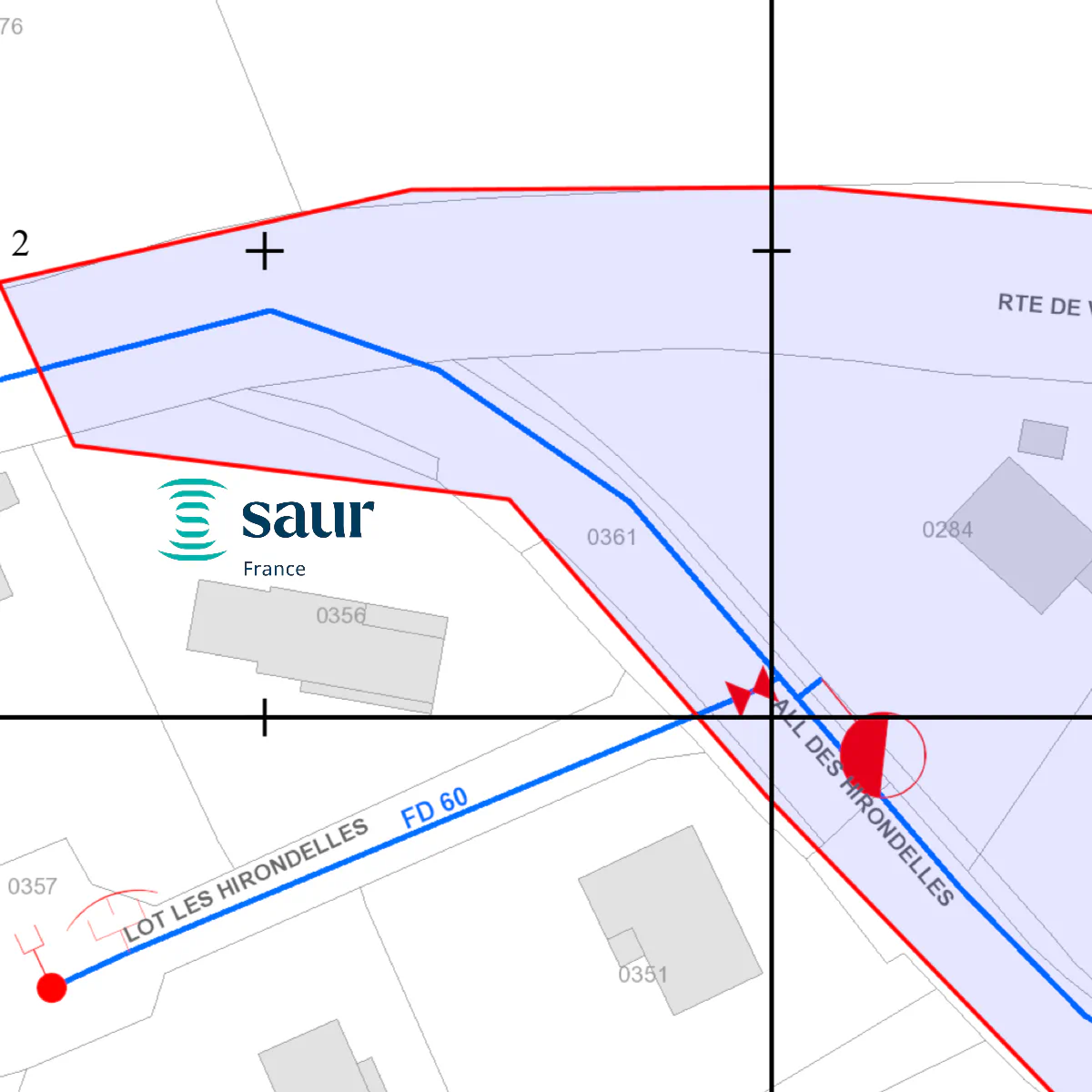 Plan des réseaux d'eau potable